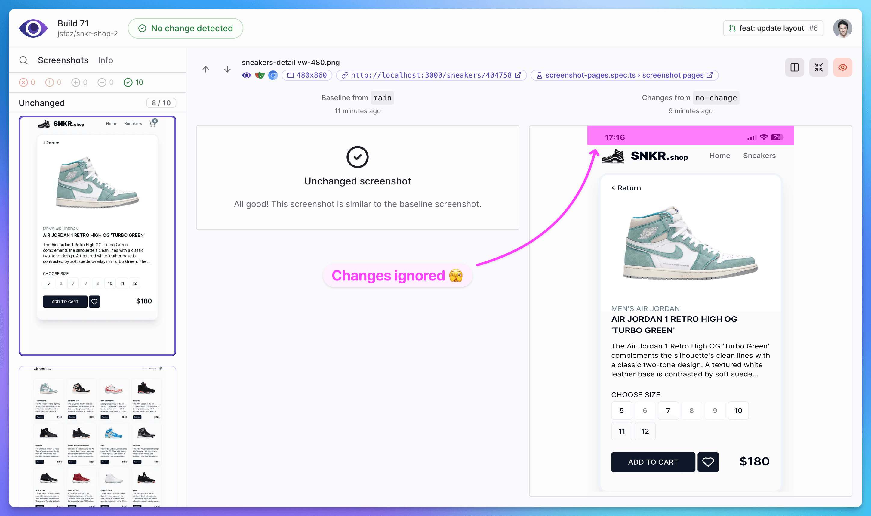 Changes ignored in Argos using mask feature